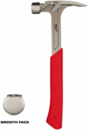 20oz Smooth Face Rip Claw Hammer, I-Beam Handle, SHOCKSHIELD Grip