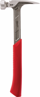22 oz Milled Face Framing Hammer, I-Beam Handle, 15 Inch Length, Magnetic Nail Set