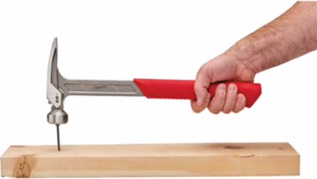 22 oz Smooth Face Framing Hammer, I-Beam Handle, 1-1/2 Inch Face Diameter