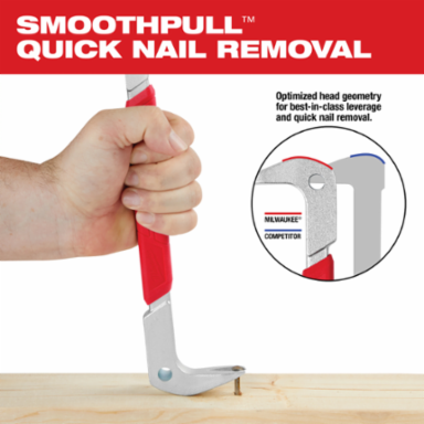 12 Inch Nail Puller with SMOOTHPULLTM Head and Forged Steel Construction