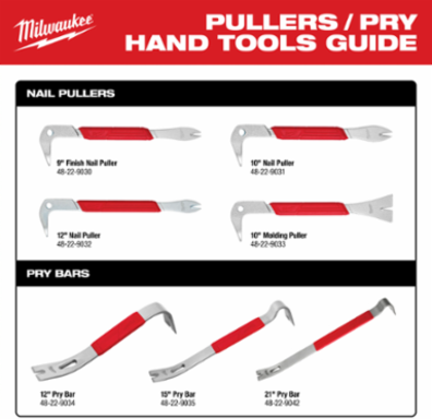 10 Inch Molding Puller with SMOOTHPULL Head, Forged Steel, Beveled Edges