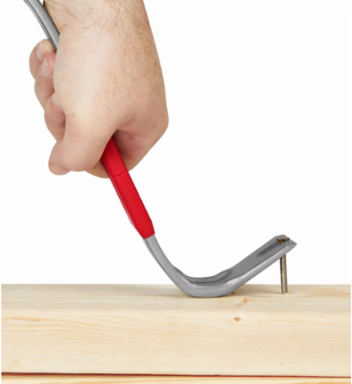 12 Inch Pry Bar with SHOCKSHIELD Grip, Steel, High Leverage Head