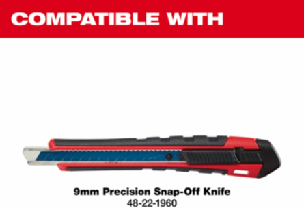 9mm Precision Snap Blades (10 Pack) 4.875 Inch Length, Steel Material