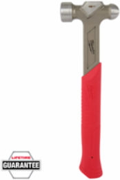16oz Steel Ball Peen Hammer with 11 Inch Handle and Vibration Reduction Grip