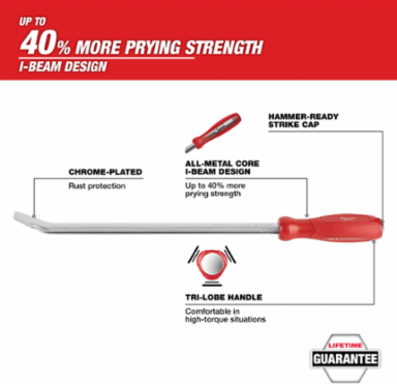 4pc Pry Bar Set