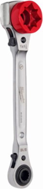 Lineman s 5-in-1 Ratcheting Wrench, 9/16, 3/4, 1 & 1-1/8 Inch Sockets