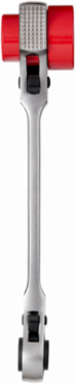 Lineman's 5-in-1 Ratcheting Wrench, 11.25 Inch Length, Forged Steel, Socket Sizes: 3/4, 1, 1-1/8 Inch