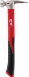 19 oz Smooth Face Straight Claw Hammer with Fiberglass Handle and Magnetic Nail Set