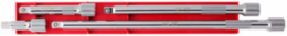 4pc 1/2 Inch Drive Extension Set, 3 Inch to 15 Inch Lengths, Chrome Vanadium Steel