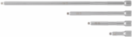 4pc 1/4 Inch Drive Wobble Extension Set, Chrome Vanadium Steel, 2-12 Inch Lengths