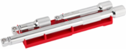 3pc 1/2 Inch Drive Wobble Extension Set, Chrome Vanadium Steel, Up to 8 Movement