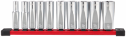 10-Piece 3/8 Inch SAE Deep Well Socket Set with FOUR FLATTM Sides, Chrome Finish