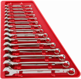 15-Piece Combination Wrench Set - Chrome Vanadium Steel, Lifetime Guarantee