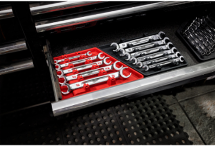 5-Piece Double End Flare Nut Wrench Set - SAE, Chrome Vanadium Steel, 1/4" x 5/16" to 3/4" x 7/8" Sizes