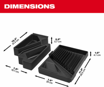 15pc Metric Combination Wrench Trays
