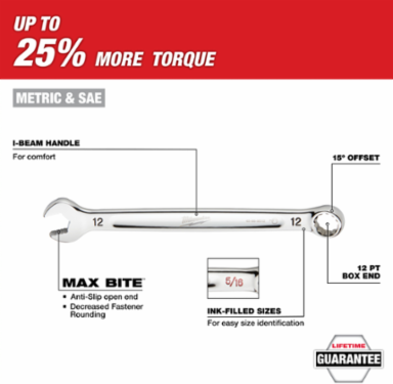 30pc Metric & SAE Combination Wrench Set with PACKOUT™ Organizer