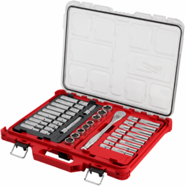 47PC 1/2 Inch Drive Ratchet & Socket Set with PACKOUT Organizer