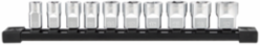 10-Piece Metric Socket Set, 3/8 Inch Drive, 6-Point, Chrome Finish