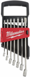7-Piece Metric Combination Wrench Set, Chrome Vanadium Steel, Standard Length