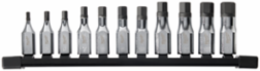 11pc Metric Hex Bit Socket Set, 3/8 Inch Drive, S2 Steel, Chrome Plated