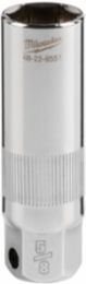 3/8 Inch Drive 5/8 Inch Deep Well Spark Plug Socket, Chrome Vanadium Steel