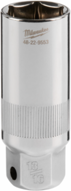 3/8 Inch Drive 13/16 Inch Deep Well Spark Plug Socket, Chrome Vanadium Steel