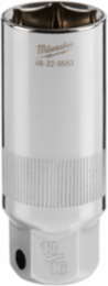 3/8 Inch Drive 13/16 Inch Deep Well Spark Plug Socket, Chrome Vanadium Steel