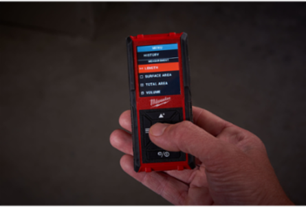 150 Ft. Laser Distance Meter, +/1 16 In. Accuracy, IP54 Rating