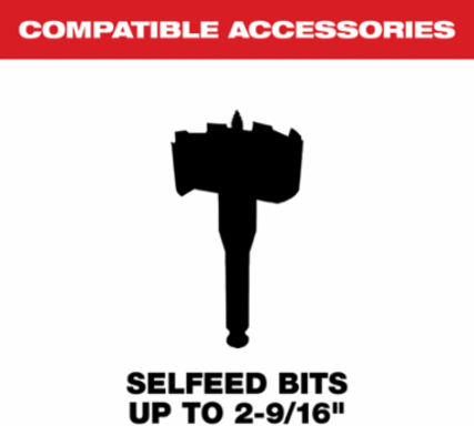 Selfeed Screw Accessory Set (9 Pieces, 1 Inch to 2-9/16 Inch, Steel)