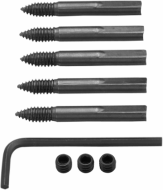 Selfeed Screw Accessory Set (9 Pieces, 1 Inch to 2-9/16 Inch, Steel)