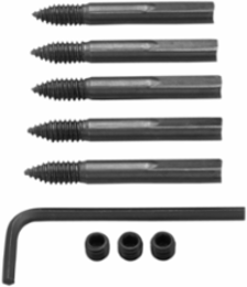Selfeed Screw Accessory Set (9 Pieces, 1 Inch to 2-9/16 Inch, Steel)