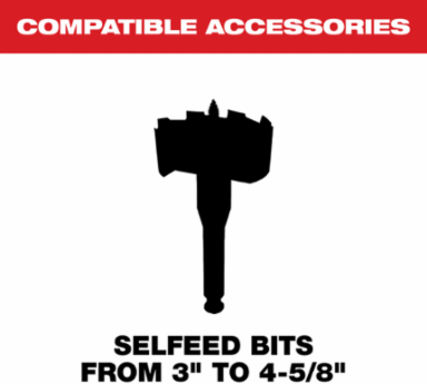 Selfeed Screw Kit 3 Screws, 2 Set Screws, Fits 3 Inch to 4-5/8 Inch Bits