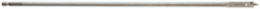 3/8 Inch x 16 Inch Flat Boring Bit - High Carbon Steel, Quick Change Shank