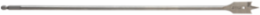 3/4 Inch x 16 Inch Flat Boring Bit, High Carbon Steel, 1/4 Inch Quick Change Shank