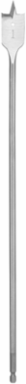 1 Inch x 16 Inch Flat Boring Bit, High Carbon Steel, Quick Change Hex Shank