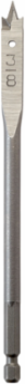 3/8 Inch x 6 Inch Flat Boring Bit, High Carbon Steel, 0.25 Inch Shank