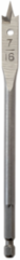 Flat Boring Bit 7/16 Inch x 6 Inch, High Speed Steel, Single Ended