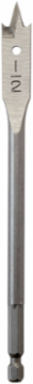 Flat Boring Bit 1/2 Inch x 6 Inch, High Speed Steel, 6 Inch Depth