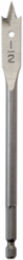 Flat Boring Bit 1/2 Inch x 6 Inch, High Speed Steel, 6 Inch Depth
