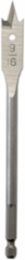 Flat Boring Bit 9/16 Inch x 6 Inch, High Carbon Steel, 6 Inch Depth