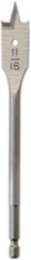 Flat Boring Bit 11/16 Inch x 6 Inch, High Carbon Steel, 1/4 Inch Chuck Size