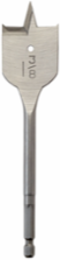 Flat Boring Bit 1-3/8 Inch x 6 Inch, High Carbon Steel, Resharpenable