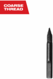 Coarse Thread Feed Screw for Selfeed Bits 1/4 Inch, Steel, Fits 1-2-9/16 Inch