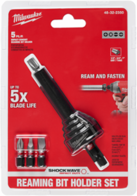 SHOCKWAVE™ Conduit Reaming Bit Holder, Reams 1/2, 3/4 & 1 Inch EMT, Steel