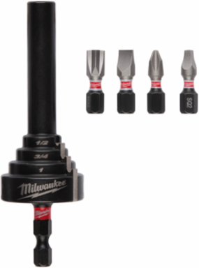 SHOCKWAVE™ Conduit Reaming Bit Holder, Reams 1/2, 3/4 & 1 Inch EMT, Steel