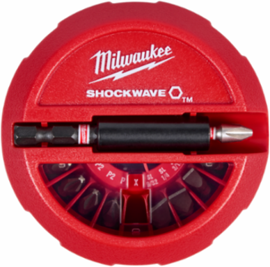 22-Piece SHOCKWAVE™ Impact Duty Bit Set with Proprietary Steel, 1/4 Inch Chuck