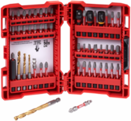 SHOCKWAVE 50-Piece Impact Duty Driver Bit Set, 1/4 Inch Hex, Alloy Steel