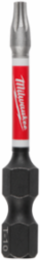 SHOCKWAVE 2 Inch T10 Torx Power Bits (25 Pack), Alloy Steel, Hex Shank