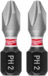 SHOCKWAVE Impact Duty 1 Inch Phillips #2 Insert Bit Set, 2 Pieces