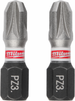 SHOCKWAVE Impact Duty 1" Pozidriv #3 Insert Bits Set (2 Pieces)